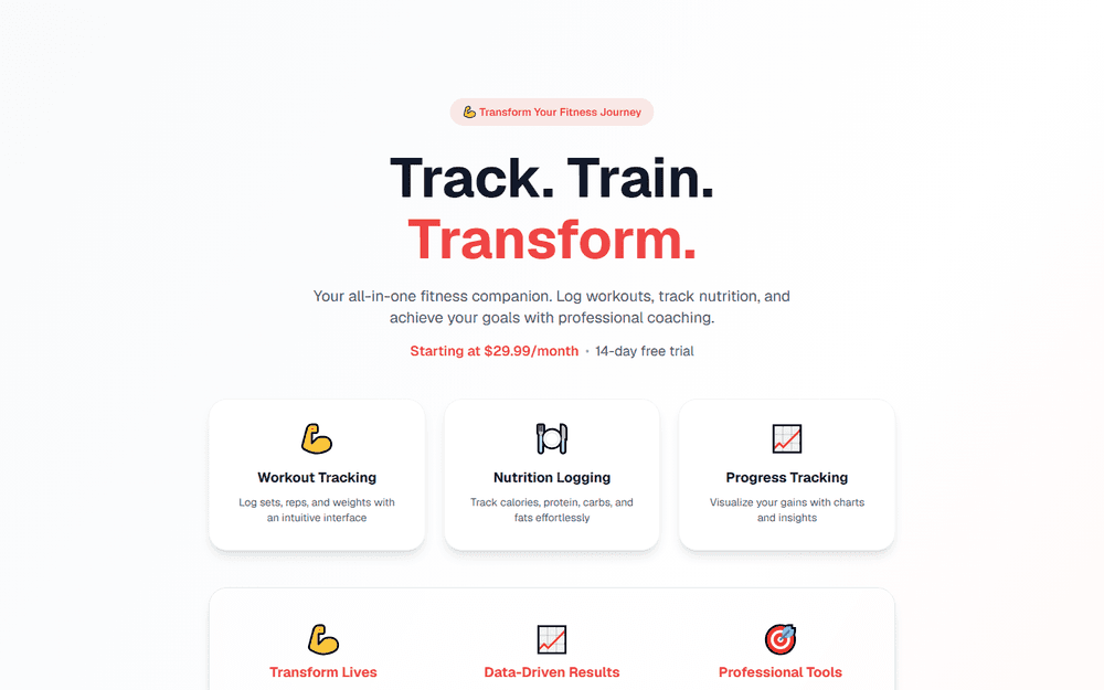 The live CNE Fitness member app — homepage hero built by Local Business Factory