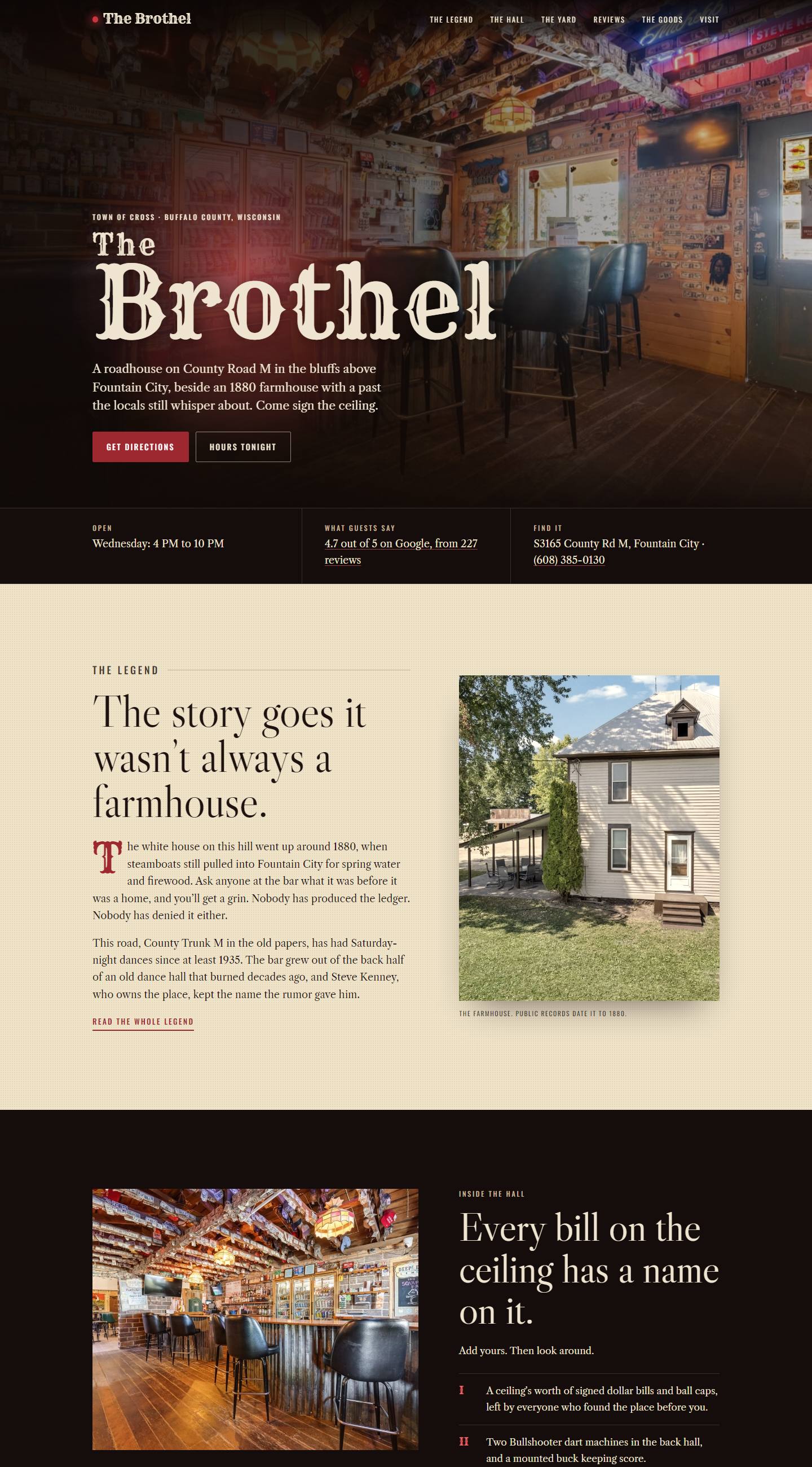 The Brothel Tavern — full-page capture