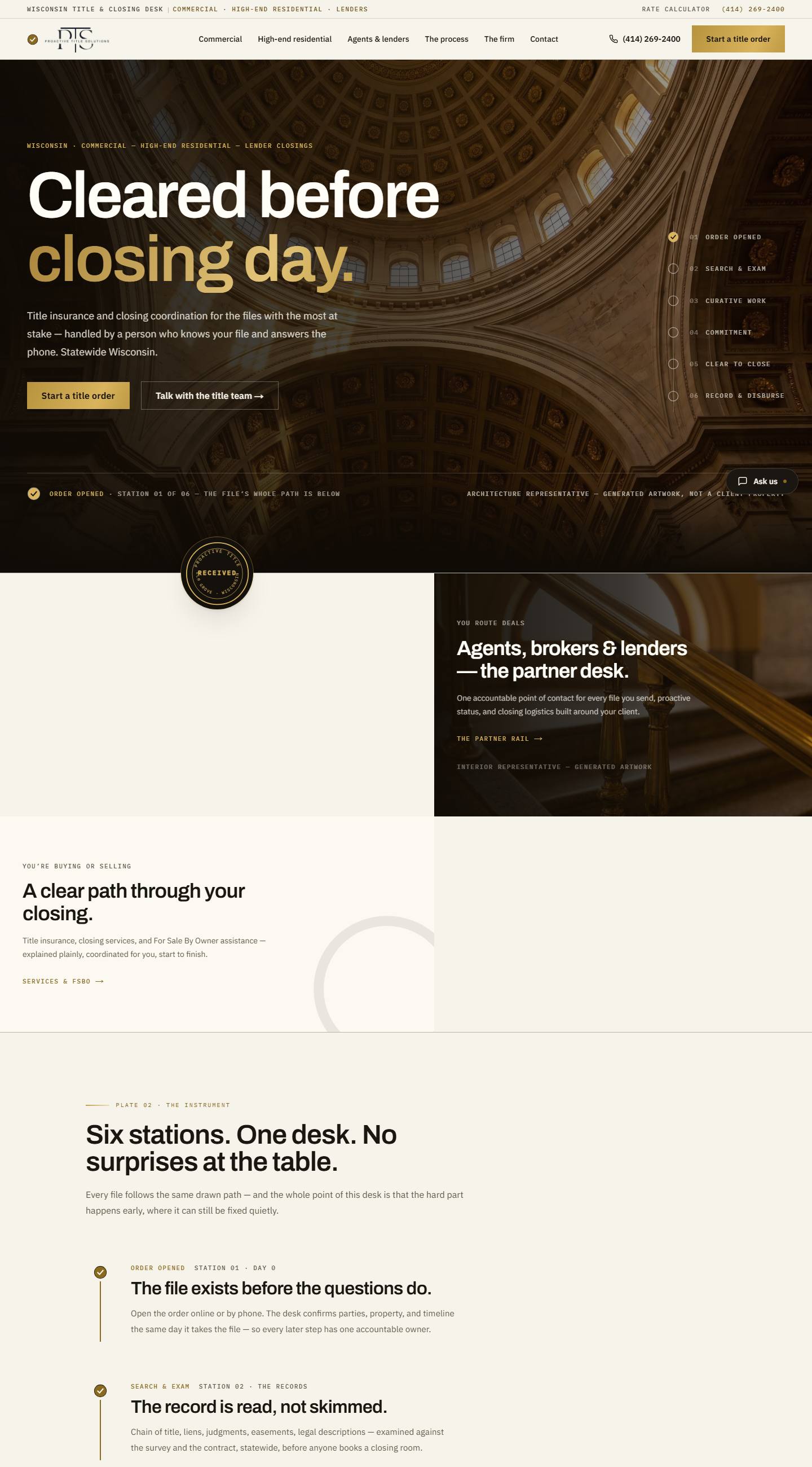 Proactive Title Solutions — full-page capture