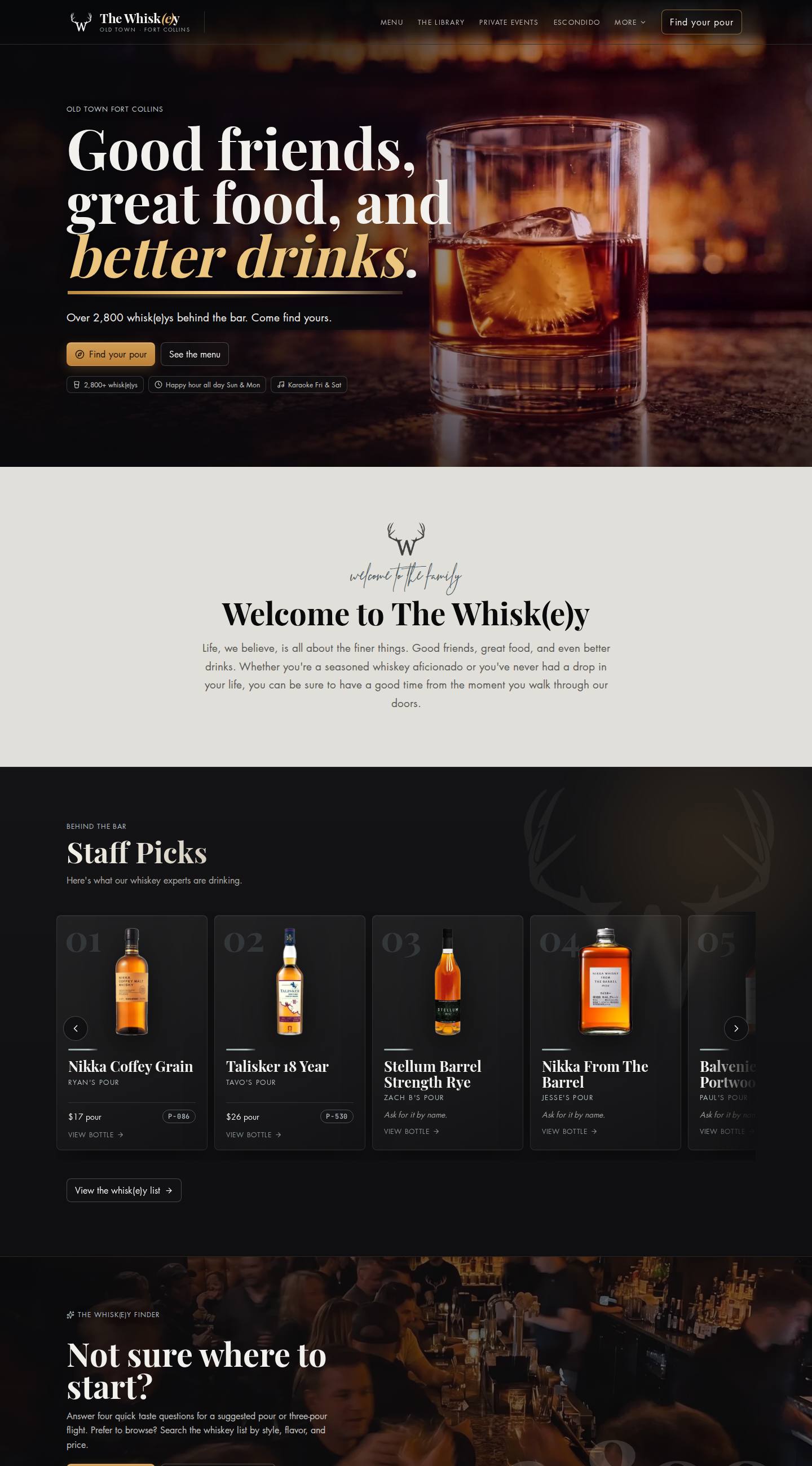 The Whiskey — full-page capture