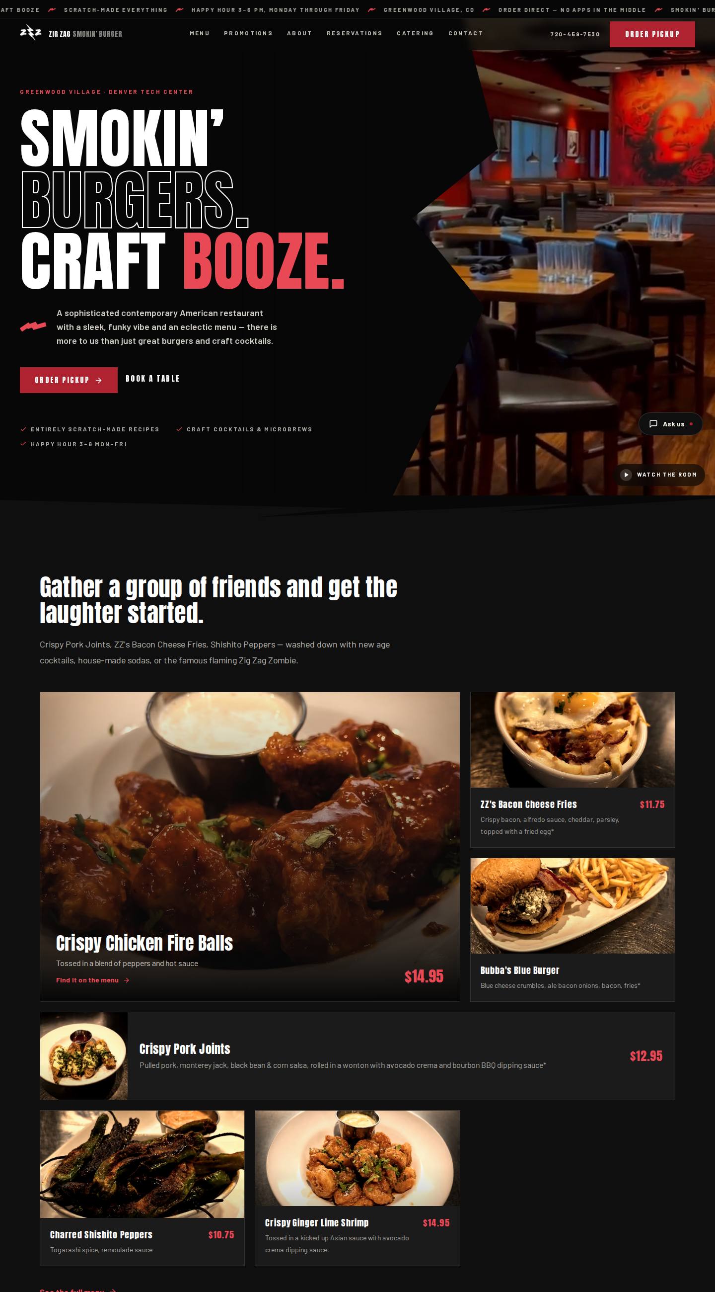 Zig Zag Smokin' Burger — full-page capture